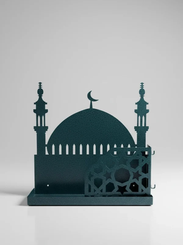 ইসলামিক মাল্টি-ফাংশনাল ওয়াল অর্গানাইজার - ডিপ ফরেস্ট গ্রিন